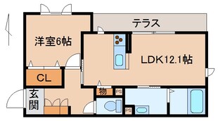 ベレオ金龍寺丁の物件間取画像